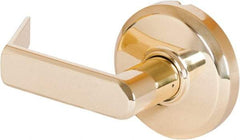 Stanley - Grade 2 Dummy Lever Lockset - 2-3/4" Back Set, Keyless Cylinder, Brass Alloy, Bright Brass Finish - Caliber Tooling