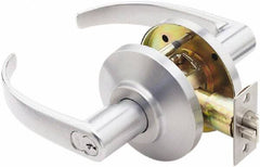 Best - Grade 2 Storeroom Lever Lockset - 2-3/4" Back Set, Key In Lever Cylinder, Brass Alloy, Satin Chrome Finish - Caliber Tooling