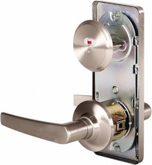 Stanley - Grade 2 Passage Lever Lockset - 2-3/4" Back Set, Keyless Cylinder, Brass Alloy, Nickel Finish - Caliber Tooling