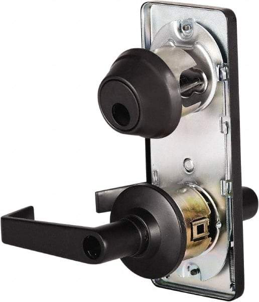 Stanley - Grade 2 Entry Lever Lockset - 2-3/4" Back Set, Key In Lever Cylinder, Brass Alloy, Oil Rubbed Bronze Finish - Caliber Tooling