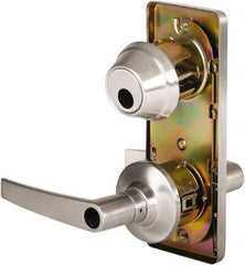 Stanley - Grade 2 Entry Lever Lockset - 2-3/4" Back Set, Key In Lever Cylinder, Brass Alloy, Satin Chrome Finish - Caliber Tooling