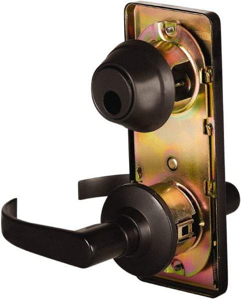 Stanley - Grade 2 Passage Lever Lockset - 2-3/4" Back Set, Keyless Cylinder, Brass Alloy, Oil Rubbed Bronze Finish - Caliber Tooling