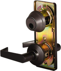 Stanley - Grade 2 Passage Lever Lockset - 2-3/4" Back Set, Keyless Cylinder, Brass Alloy, Oil Rubbed Bronze Finish - Caliber Tooling