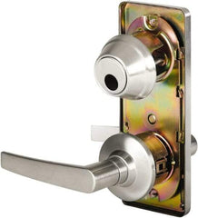 Stanley - Grade 2 Passage Lever Lockset - 2-3/4" Back Set, Keyless Cylinder, Brass Alloy, Satin Chrome Finish - Caliber Tooling