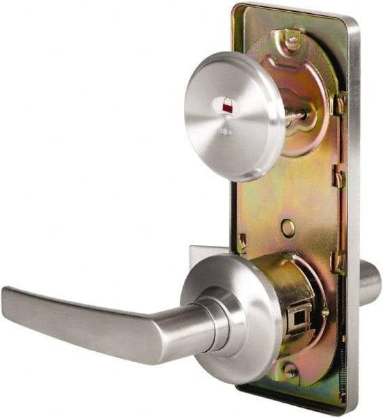 Stanley - Grade 2 Passage Lever Lockset - 2-3/4" Back Set, Keyless Cylinder, Brass Alloy, Satin Chrome Finish - Caliber Tooling