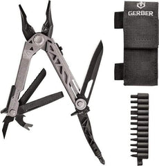 Gerber - 14 Piece, Center Drive Multi-Tool Set - Stainless Steel, 4-45/64" Closed Length - Caliber Tooling