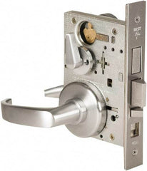 Stanley - Grade 1 Office Lever Lockset - 2-3/4" Back Set, Best SFIC Cylinder, Brass Alloy, Satin Chrome Finish - Caliber Tooling