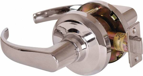 Stanley - Grade 1 Passage Lever Lockset - 2-3/4" Back Set, Keyless Cylinder, Brass Alloy, Bright Chrome Finish - Caliber Tooling