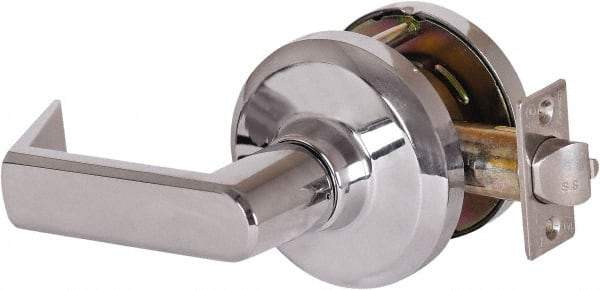 Stanley - Grade 1 Communicating Lever Lockset - 2-3/4" Back Set, Key In Lever Cylinder, Brass Alloy, Bright Chrome Finish - Caliber Tooling