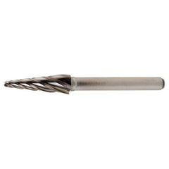 SA-1 Aluminum Cut Solid Carbide Bur-Cone Radius Shape - Exact Industrial Supply