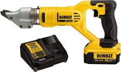 DeWALT - 2,500 SPM, 20 Volt, Pistol Grip Handle, Handheld Cordless Shear - 14 Gauge (Steel) & 16 Gauge (Stainless Steel) Cutting Capacity - Caliber Tooling