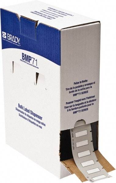 Brady - 1-1/6" Wide x 336" Long, White Heat Shrinkable Polyolefin Heat Shrink Tubing - For BMP61 Labeling System, BMP71 Label Printer, TLS 2200 Thermal Labeling System, TLS-pc Link Thermal Labeling System - Caliber Tooling