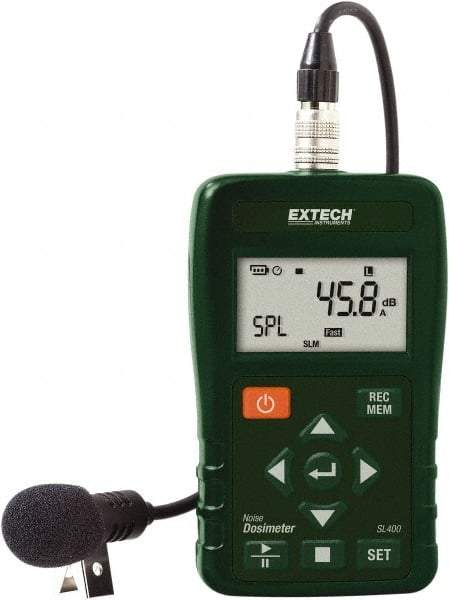 Extech - Sound Meters Type: Noise Dosimeter Frequency Weighting: A, C & Z - Caliber Tooling