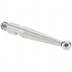 SPI - 2mm Ball Diam, Stainless Steel, Ball Test Indicator Contact Point - 16.3mm Contact Point Length, Use with SPI Integral Series - Caliber Tooling