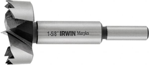 Irwin - 1-3/4" Uncoated Carbon Steel Forstner Drill Bit - Caliber Tooling