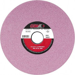 Camel Grinding Wheels - 7" Diam x 1-1/4" Hole x 1/2" Thick, K Hardness, 80 Grit Surface Grinding Wheel - Aluminum Oxide, Type 1, Fine Grade, Vitrified Bond, No Recess - Caliber Tooling