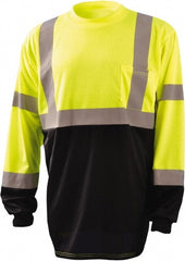 OccuNomix - Size 2XL Hi-Viz Yellow & Black High Visibility Long Sleeve T-Shirt - Caliber Tooling