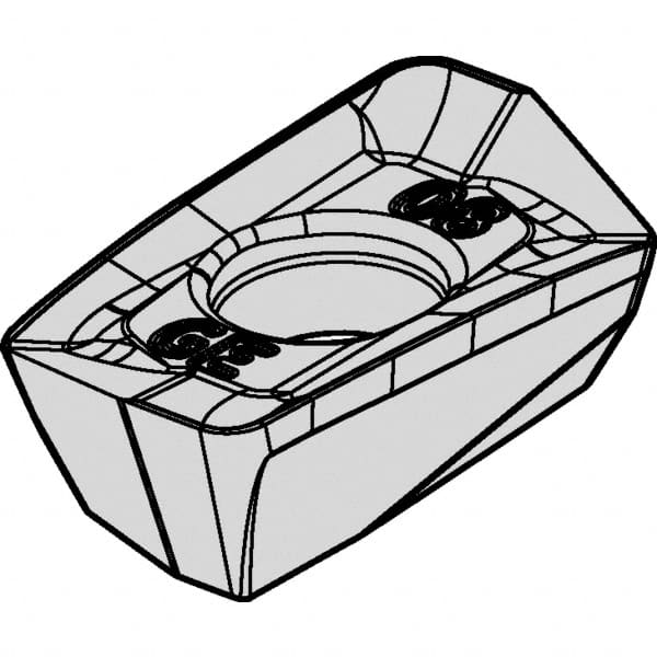 Kennametal - EP1008 GE Grade KCSM40 Carbide Milling Insert - AlTiN/TiN Finish, 9/64" Thick - Caliber Tooling