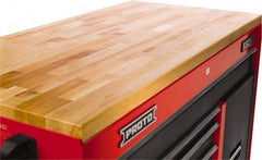 Proto - Tool Box Solid Maple with Laminated Edge Hardwood Worktop - 26-21/32" Wide x 18" Deep x 1-1/2" High, Brown, For Proto Workstations - Caliber Tooling