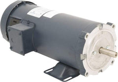 Leeson - 1-1/2 Max hp, 2,500 Max RPM, DC Electric AC DC Motor - 230 V Input, S56C Frame, C-Face with Base Mount, TEFC Enclosure - Caliber Tooling