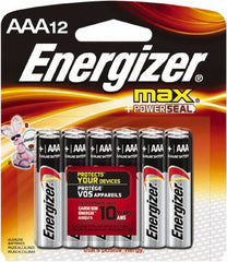 Energizer - Size AAA, Alkaline, Standard Battery - 1.5 Volts, Flat Terminal, LR03 - Caliber Tooling