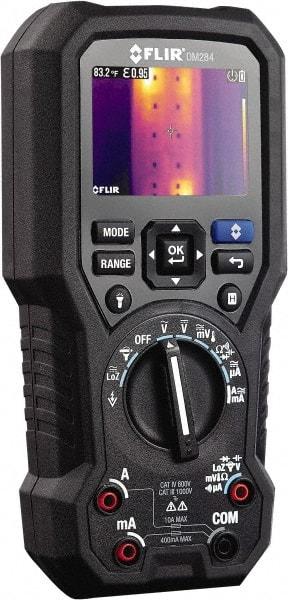 FLIR - DM284, CAT IV, 1,000 VAC/VDC, Digital Thermal Imaging Multimeter - 50 mOhm, Measures Voltage, Capacitance, Current, Frequency, Resistance, Temperature - Caliber Tooling