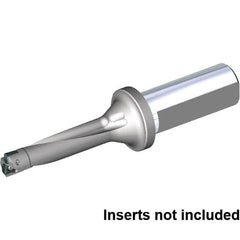 Kennametal - 62mm Max Drill Depth, 4xD, 15.5mm Diam, Indexable Insert Drill - 2 Inserts, 20mm Shank Diam, Straight Shank - Caliber Tooling