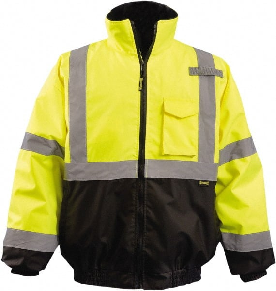 OccuNomix - Size 2XL Hi-Viz Yellow & Black High Visibility Jacket/Coat - Caliber Tooling