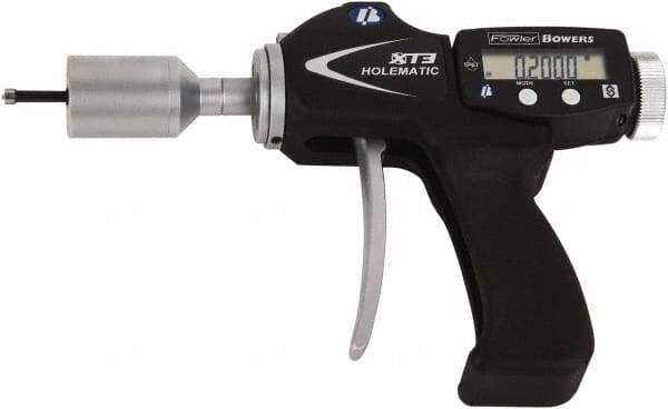 Fowler - 4 to 5mm, 18mm Deep, Pistol Grip Electronic Bore Gage - Up to 0.004mm Accuracy, 0.001mm Resolution, Data Output - Caliber Tooling