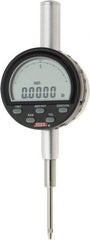 SPI - 0 to 1" Range, 0.0001" Graduation, Electronic Drop Indicator - Flat & Lug Back, Accurate to 0.0006", Inch & Metric System, Digital Display - Caliber Tooling