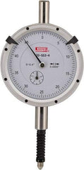 SPI - 0.4" Range, 0-50 Dial Reading, 0.0005" Graduation Dial Drop Indicator - 2.2" Dial, 0.05" Range per Revolution, 0.0015" Accuracy, Includes NIST Traceability Certification - Caliber Tooling