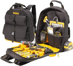 DeWALT - 23 Pocket Backpack Tool Bag - 14-1/2" Wide x 6" Deep x 19-3/4" High - Caliber Tooling