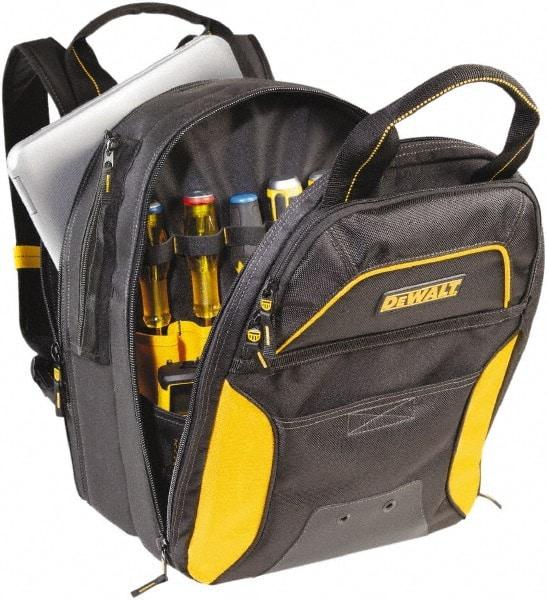 DeWALT - 33 Pocket Backpack Tool Bag - 15" Wide x 11" Deep x 21-1/2" High - Caliber Tooling