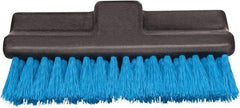 Harper Brush - 2-1/4" Bristle Length, Polypropylene Deck Scrub Brush - 10" Wide Head, 10" OAL, Black, Polypropylene Block - Caliber Tooling