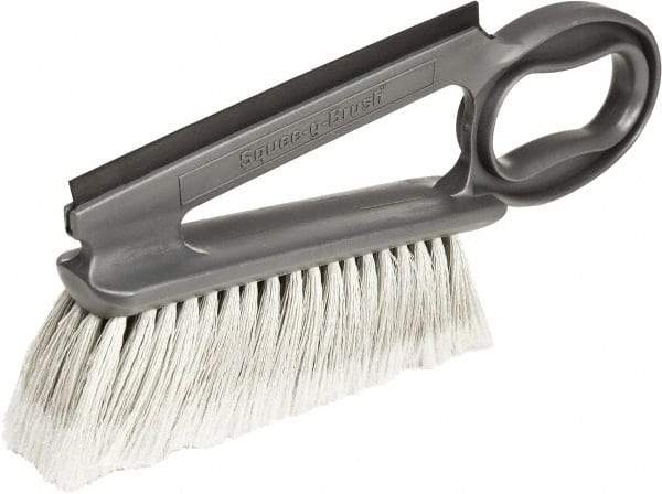 Harper Brush - 14" OAL, Synthetic Counter Brush - 2-1/4" Bristle Length, 8" Long x 1-3/4" Wide Head, Straight Foam Handle, Gray & Red - Caliber Tooling