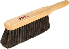 Harper Brush - 14" OAL, Horsehair & Nylon Counter Brush - 2-1/4" Bristle Length, 8" Long x 1-3/4" Wide Head, Straight Wood Handle, Black - Caliber Tooling