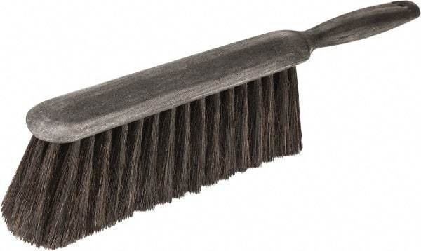 Harper Brush - 14" OAL, Horsehair & Nylon Counter Brush - 2-1/4" Bristle Length, 8" Long x 1-3/4" Wide Head, Straight Foam Handle, Black - Caliber Tooling