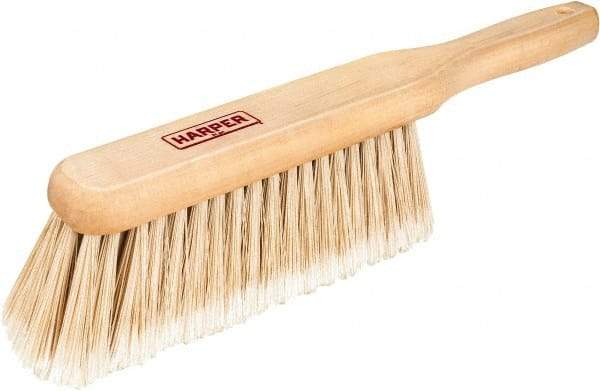 Harper Brush - 14" OAL, Synthetic Counter Brush - 2-1/4" Bristle Length, 8" Long x 1-3/4" Wide Head, Straight Wood Handle, Beige - Caliber Tooling