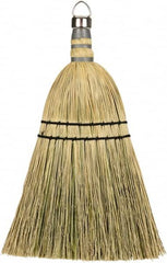 Harper Brush - 12" OAL Corn Blend Bristle Whisk Broom - 10" Bristle Length, 8" Wide - Caliber Tooling