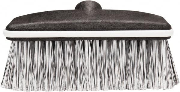 Harper Brush - 8" OAL, Vehicle Wash Brush - Black Flagged Plastic Bristles, 2-1/4" Trim Length - Caliber Tooling