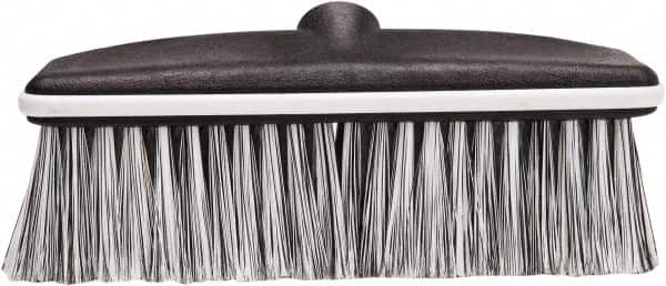 Harper Brush - 10" OAL, Vehicle Wash Brush Head - Black Flagged Plastic Bristles, 22-1/4" Trim Length, No Handle - Caliber Tooling