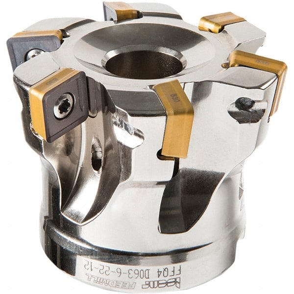 Iscar - Indexable High-Feed Face Mills Cutting Diameter (Decimal Inch): 1.636 Cutting Diameter (mm): 41.6 - Caliber Tooling