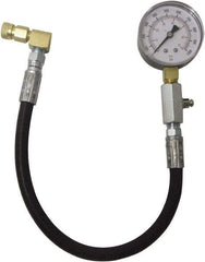 Lang - 1.38' Hose Length, 2,000 Max psi, Mechanical Automotive Diesel Compression Tester - 2 Lb Graduation - Caliber Tooling