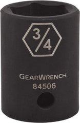 GearWrench - 1/2" Drive 1-3/8" Standard Impact Socket - 6 Points - Caliber Tooling