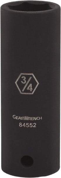 GearWrench - 1/2" Drive 9/16" Deep Impact Socket - 6 Points - Caliber Tooling