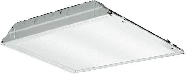 Lithonia Lighting - 0 Lamps, 39.6 Watts, 3,883 Lumens, 2' x 2', LED Lamp Troffer - 120/277 Volt, Dimmable, Acrylic Diffuser, Steel Troffer - Caliber Tooling