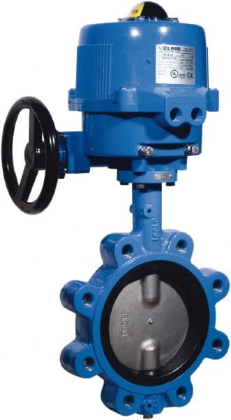 BONOMI - Actuated Butterfly Valves; Pipe Size: 4 (Inch); Actuator Type: Electric ; Style: Lug ; Material: Ductile Iron ; WOG Rating (psi): 200 ; Seat Material: EDPM - Exact Industrial Supply