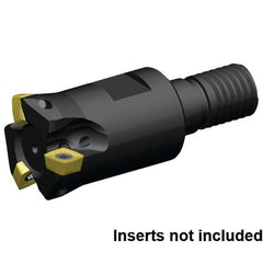 Kennametal - 35mm Cut Diam, 0.9mm Max Depth, M16 29mm Shank Diam, Modular Connection Indexable High-Feed End Mill - Screw Holding Method, XP..060308 Insert, 7792VXP06 Toolholder, Through Coolant - Caliber Tooling