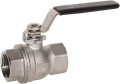 Value Collection - 3/4" Pipe, Full Port, Stainless Steel Standard Ball Valve - 2 Piece, FNPT x FNPT Ends, Lever Handle, 600 WOG, 150 WSP - Caliber Tooling