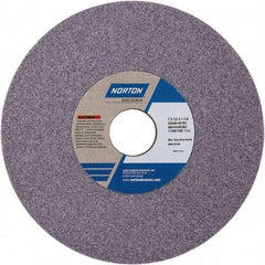 Norton - 8" Diam x 1-1/4" Hole x 1/2" Thick, I Hardness, 46 Grit Surface Grinding Wheel - Aluminum Oxide, Type 1, Coarse Grade, Vitrified Bond - Caliber Tooling